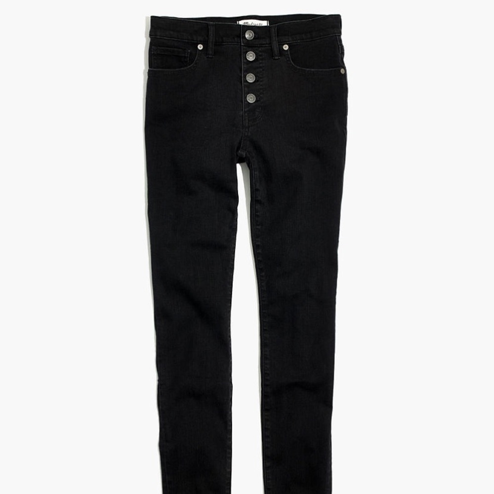 Madewell high waisted jeans button in front